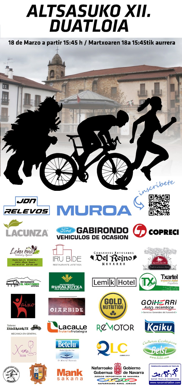 Inscripciones abiertas XII Duatl&oacute;n Alsasua